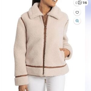 NWT BEARPAW Ladies' Moto Shearling Jacket Size XXL